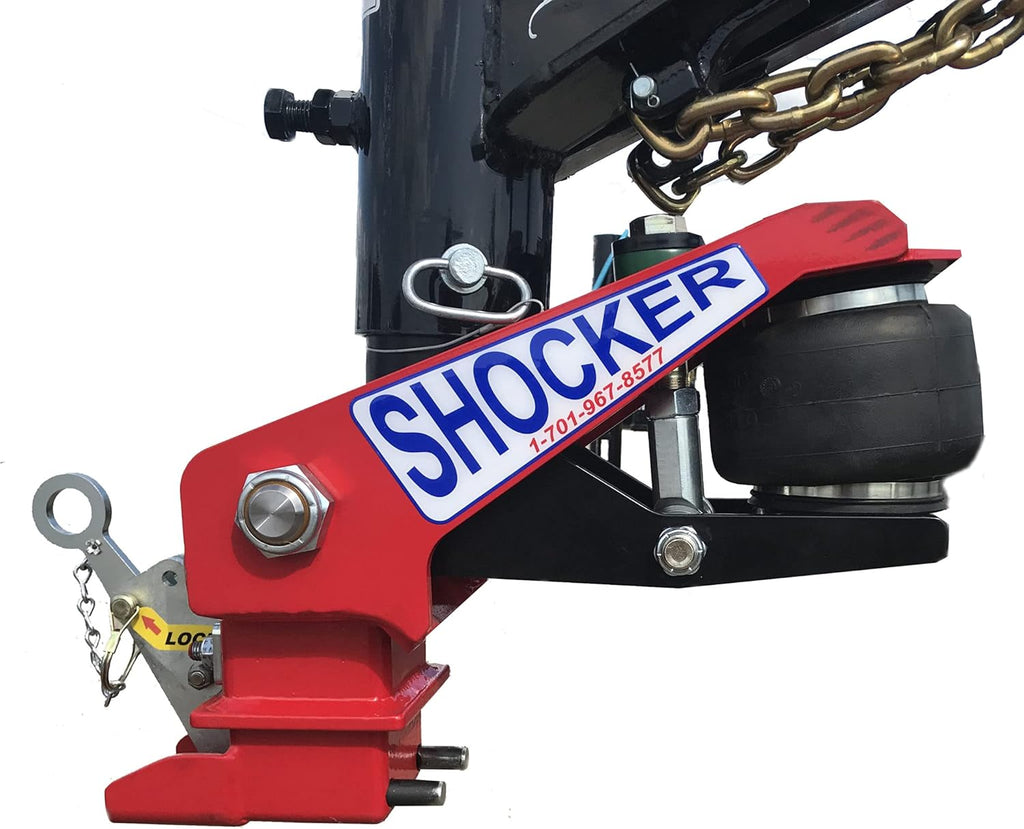 Gooseneck Air Hitch & Coupler, Round 4" Angled Pin 30K Coupler 9" Offset C2650