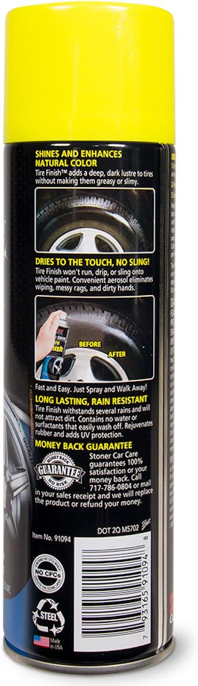 12-Ounce Non-Greasy Tire Finish Spray, Pack of 6 N261860