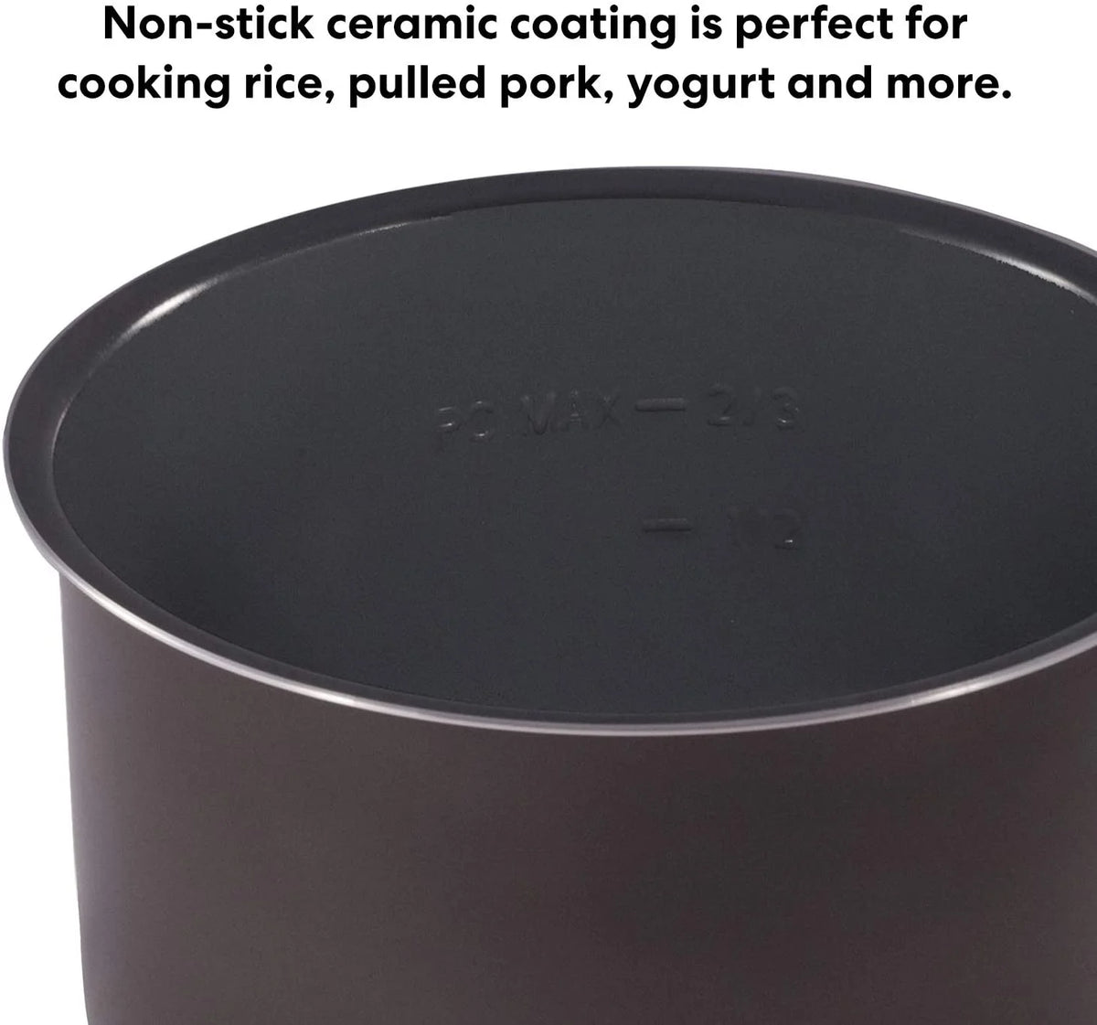 10-in-1 Slow Cooker, Rice/Grain Cooker, 8 Quart Ceramic Non Stick Inner Cooking Pot O966166