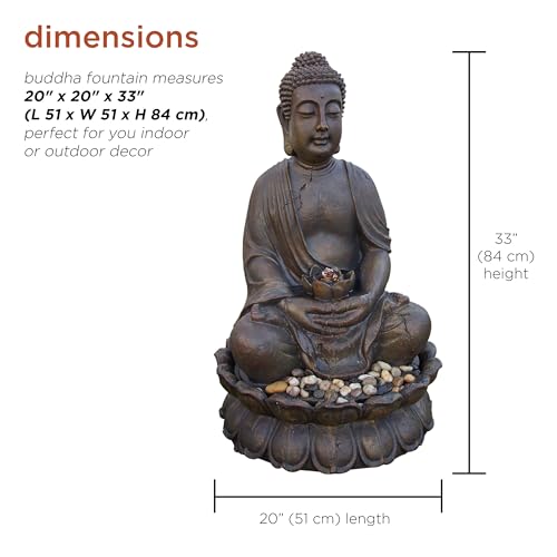 Outdoor Buddha Statue Waterfall Fountain R25528