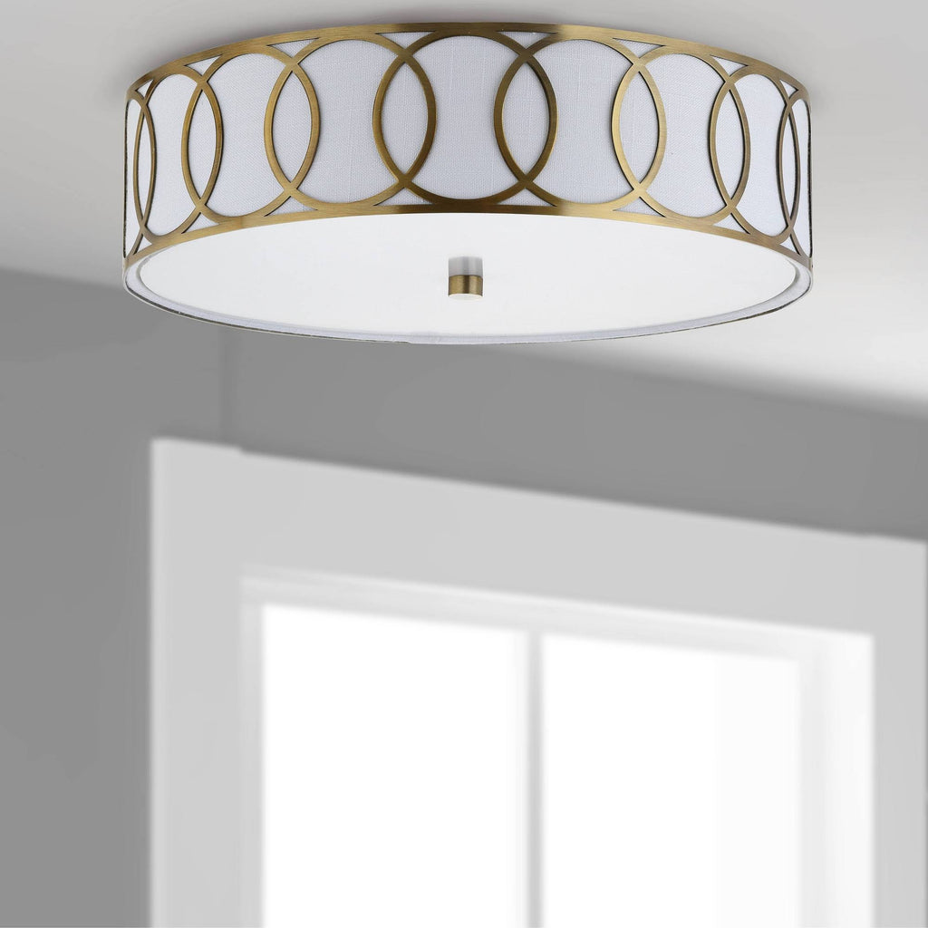 15.5x22 Metal Flush Mount Brass A1289