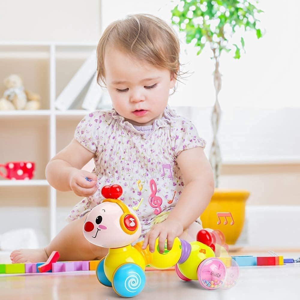 Press and Go Baby Crawling Toys with Light up Music D58870