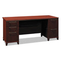 72w Double Pedestal Desk Harvest Cherry C451