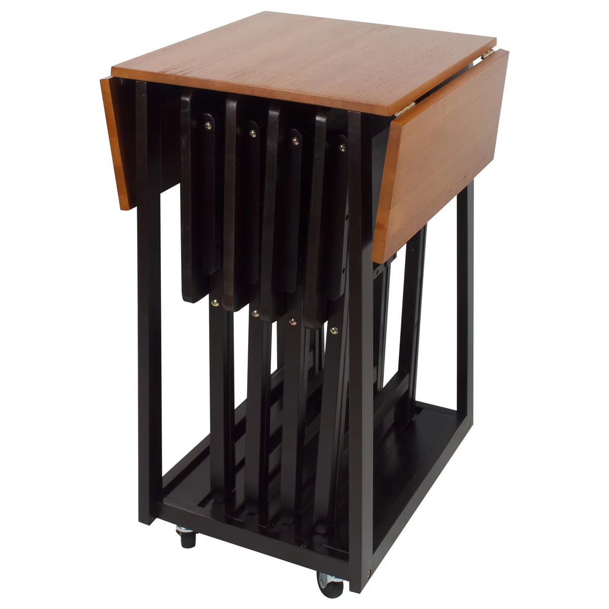 Solid Wood 5-Piece Snack Table Set W3384