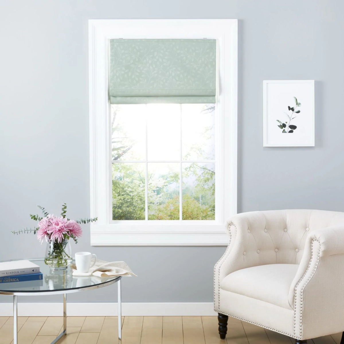 Sage 27"x 64" Blackout Roman Shade H53987