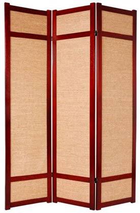 4 Panel Jute Shoji Screen V9390