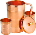 Pure Copper Pitcher 2 Tumblers Set Water Jug (1.6 Litre) J31847