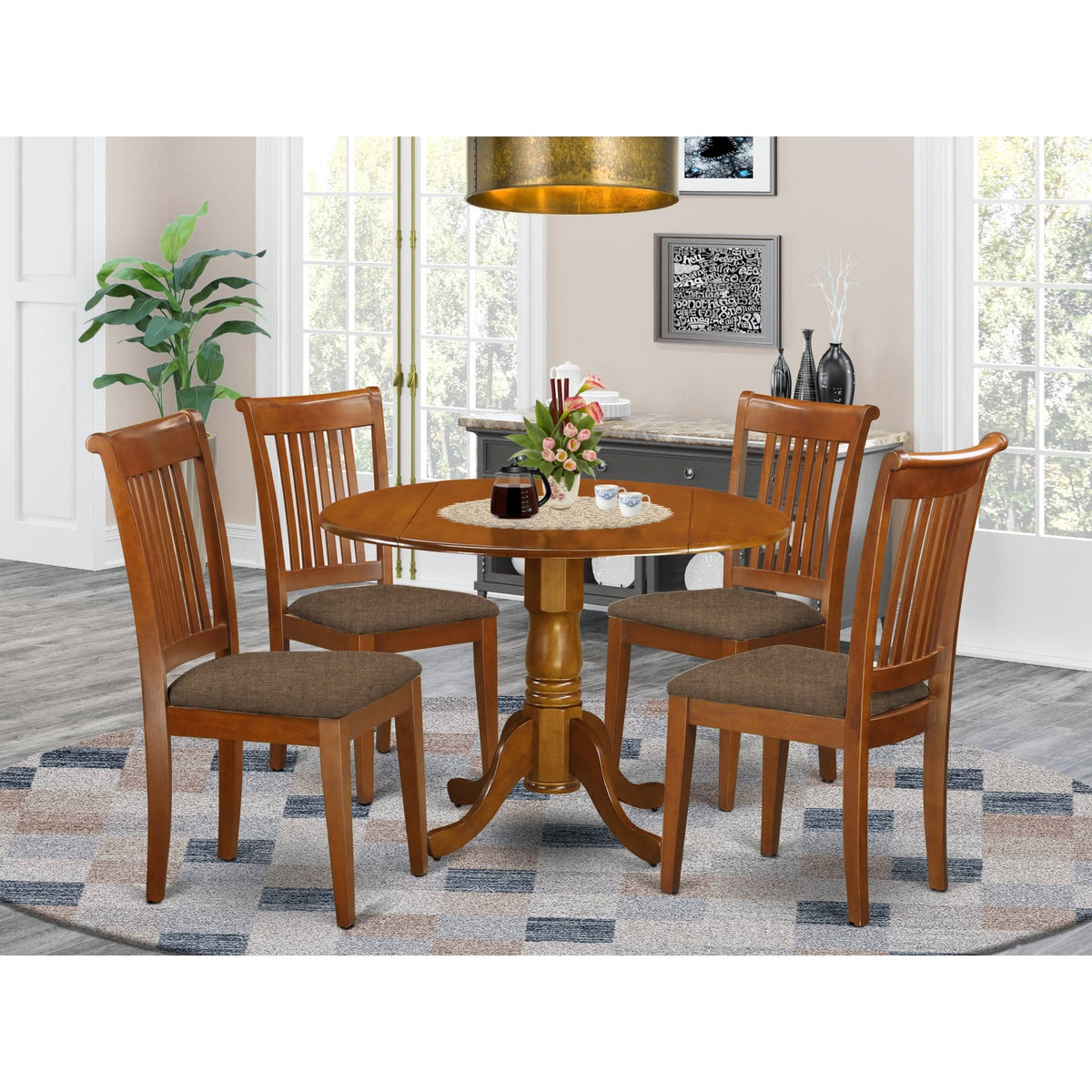 5-Piece Dining Set with 4 Dinette Chairs T285180