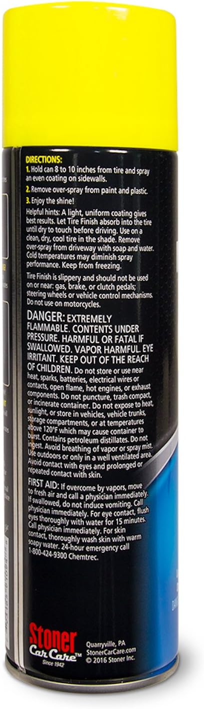 12-Ounce Non-Greasy Tire Finish Spray, Pack of 6 N261860