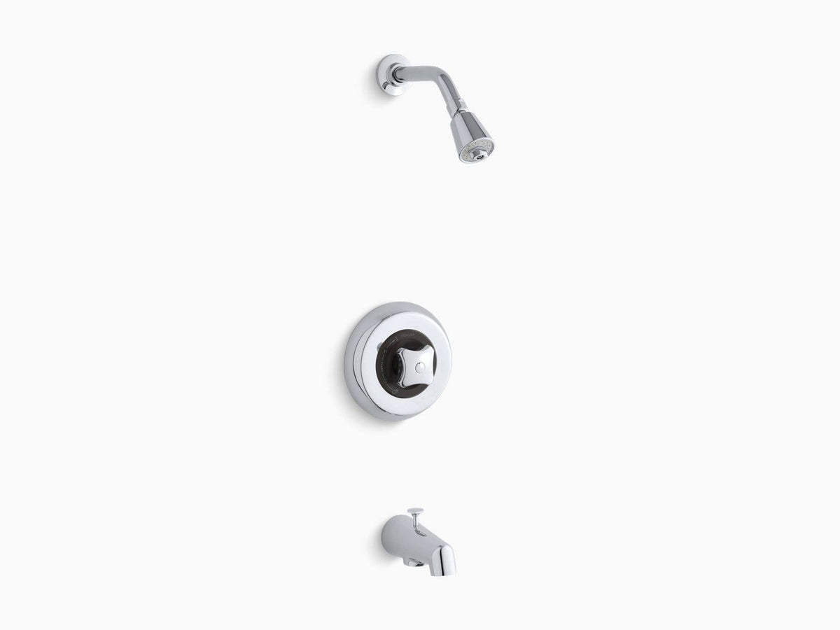 Bath and Shower Valve Trim with Standard Handle and 2.5 GPM Showerhead P88733