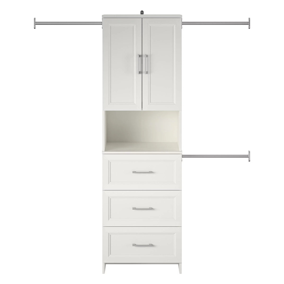 3 Drawer White Closet Storage U924405