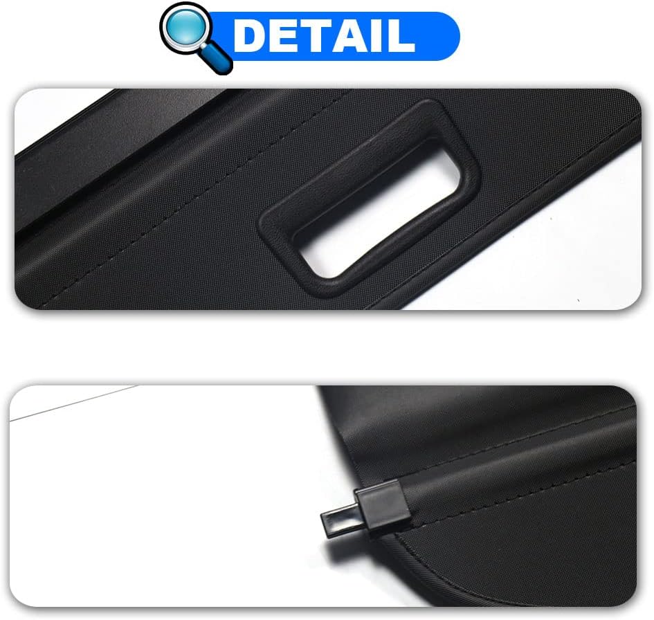 Cargo Cover for Tesla Model Y Rear Trunk Shade Cover Retractable D6973