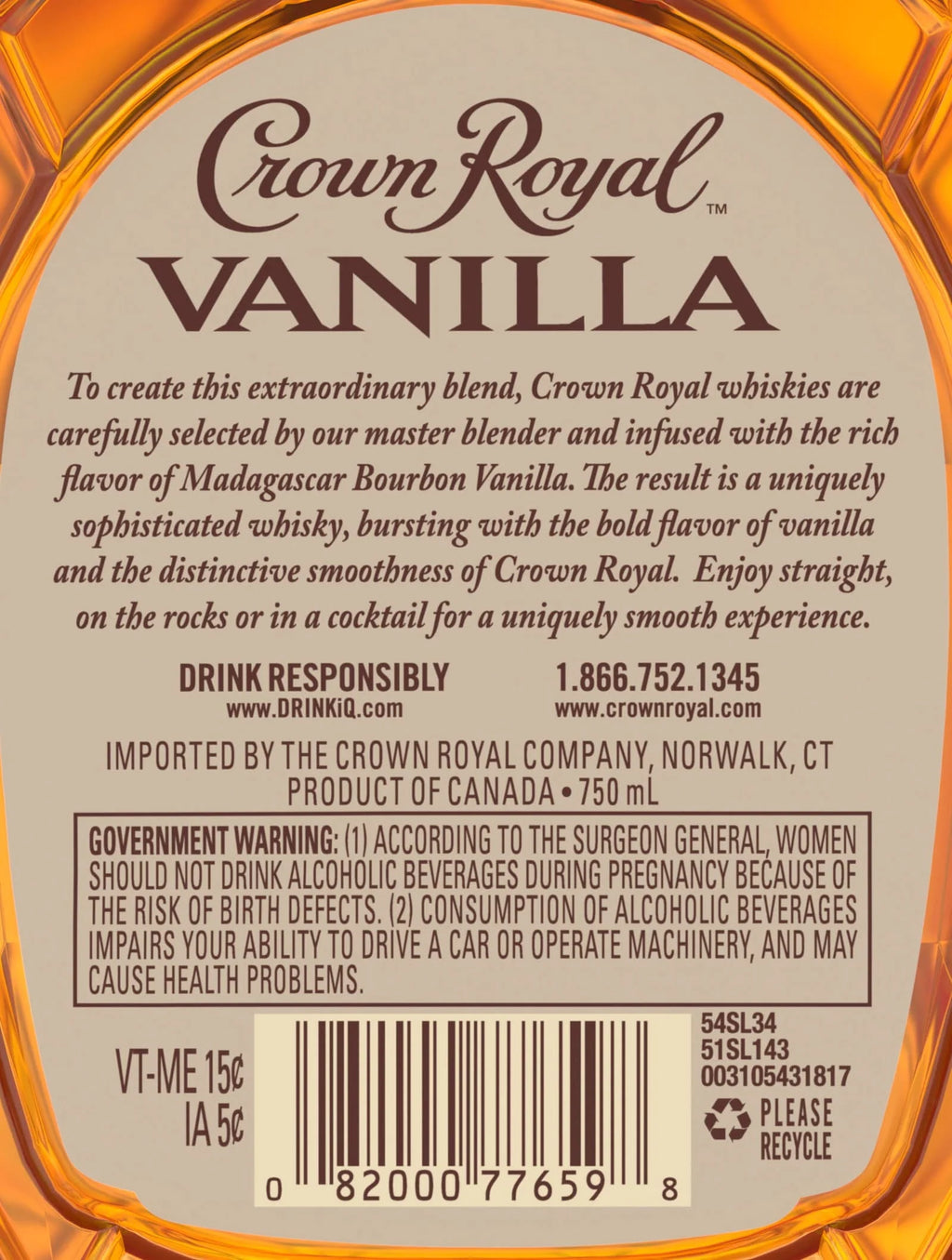 Vanilla Flavored Whisky 750 ml Z28376